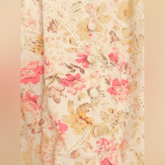 Bardot Hendry Floral Long Sleeve Cotton Minidress size XS/2 - Picture 12 of 14